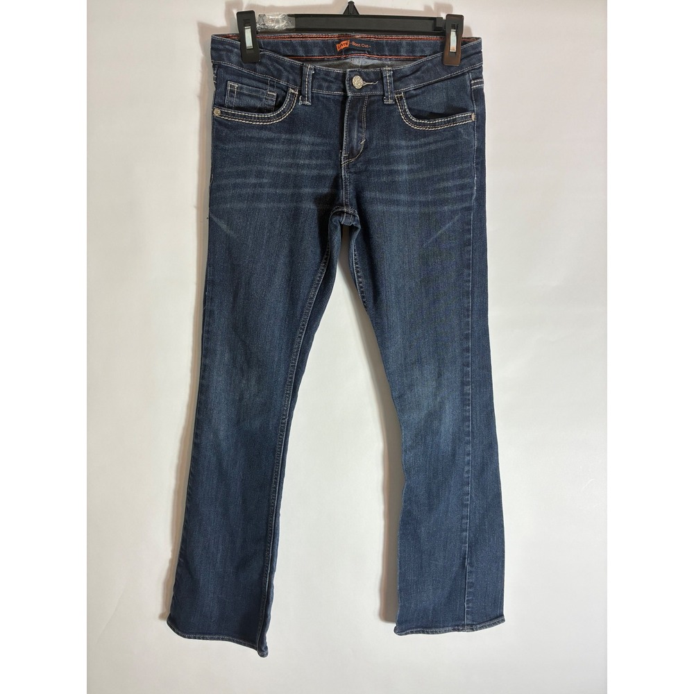 Levis Boot Cut Jeans Dark Wash Flap Pocket Y2K Western Denim 16 REG